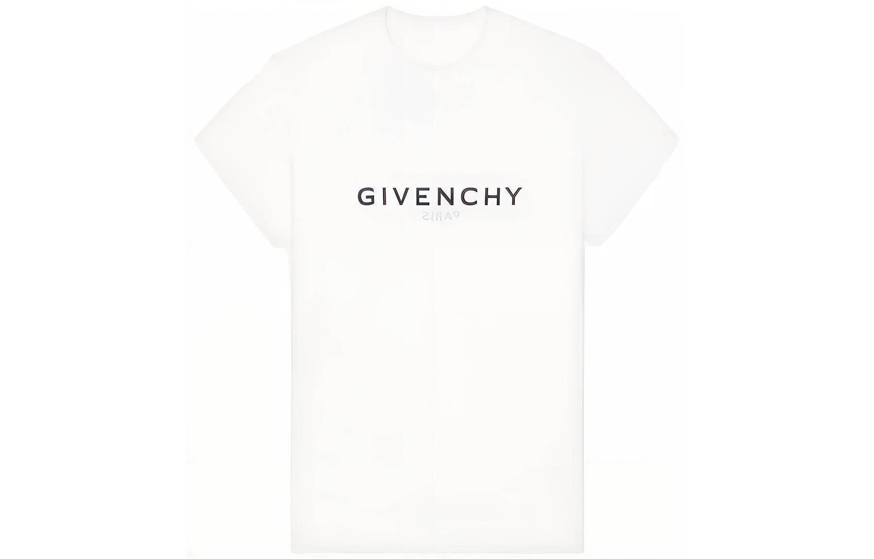 Женская футболка Givenchy Logo (белая)