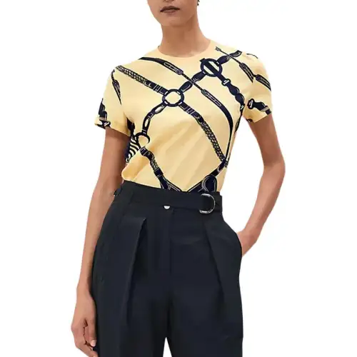 HERMES SS25 Regular T Shirt Women's Yellow