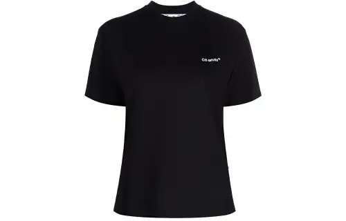 OFF WHITE Women'ss Diag Stripe T Shirt Black/White