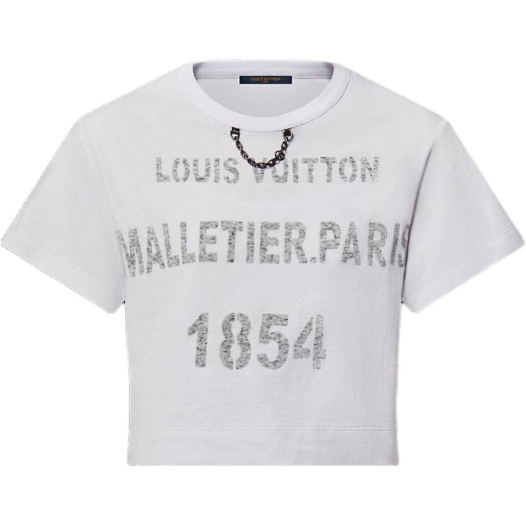 Женская футболка Louis Vuitton SS25 T (белая)