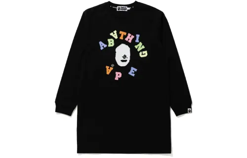 A BATHING APE T Shirts Women's Crew Neck Moderate Straight Fit