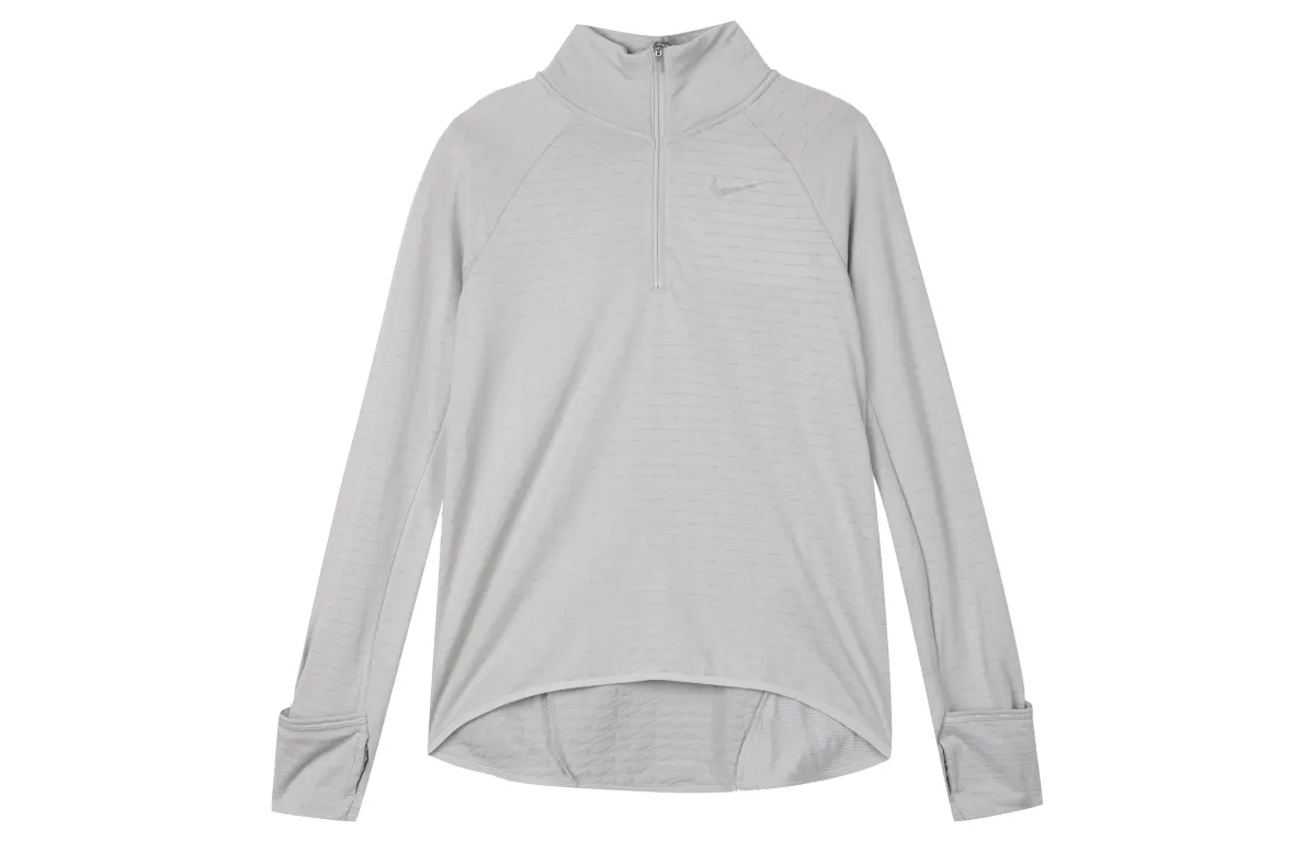 Nike Therma-FIT Stand Collar Long-Sleeve T-Shirt 'Light Gray'