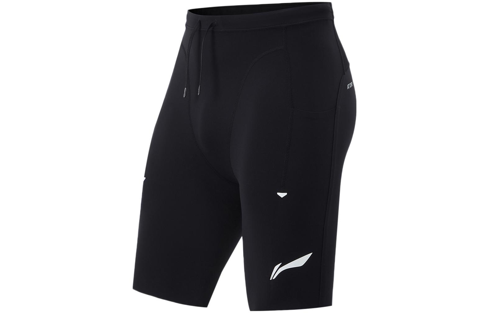 Li Ning Running Collection Sports Shorts Men’s Black Moderate