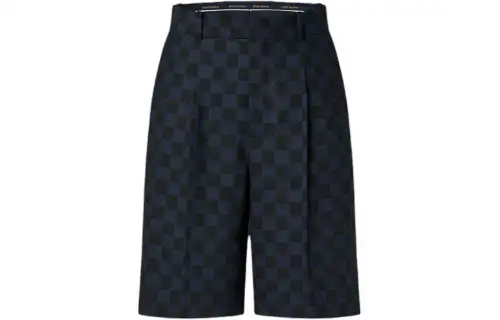 LOUIS VUITTON Wool Blend Drawstring Shorts