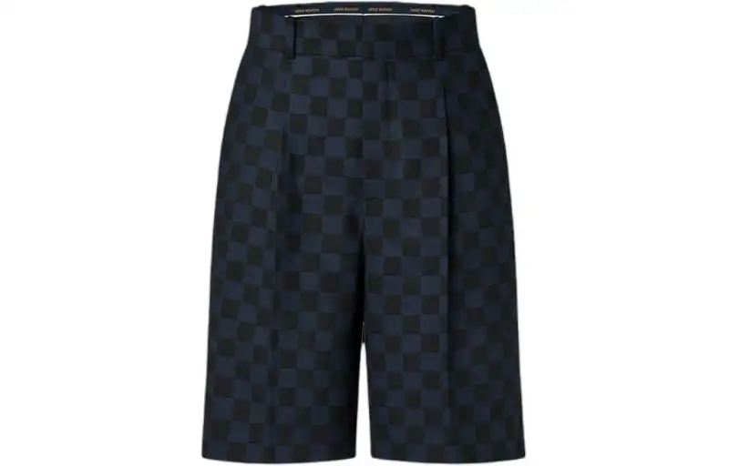 LOUIS VUITTON Wool Blend Drawstring Shorts