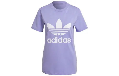 Adidas Originals Set in Sleeve T Shirt Women's Purple