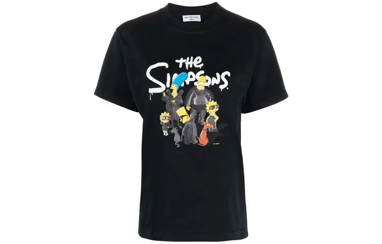 Balenciaga T Shirt Women's Black Regular Fit