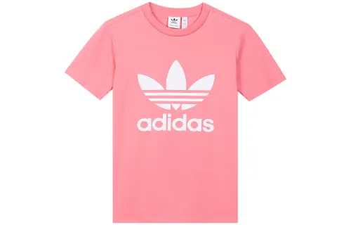 Adidas Originals Set in Sleeve T Shirt Women's Rose Pink