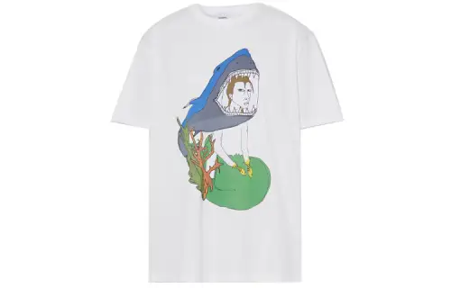 Burberry T Shirts Women's White Crew Neck Moderate Straight Fit