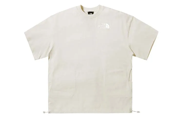THE NORTH FACE Urban Exploration T-Shirts Women's White Crew Neck Thickened Heavyweight