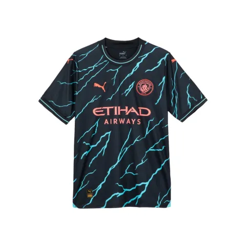 PUMA Manchester City Soccer Jersey Fan Edition Men's Dark Marine Blue