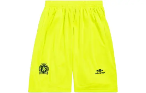 Balenciaga Sports Shorts Loose Fit Unisex Green