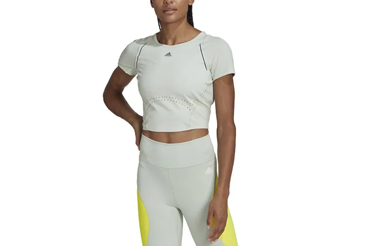 Adidas T Shirt Women's Gray Green