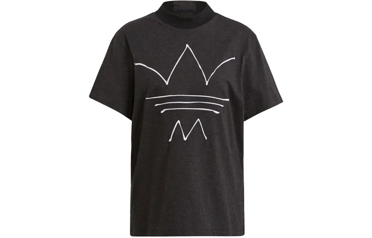 Adidas Originals Set in Sleeve T Shirt Women's Black