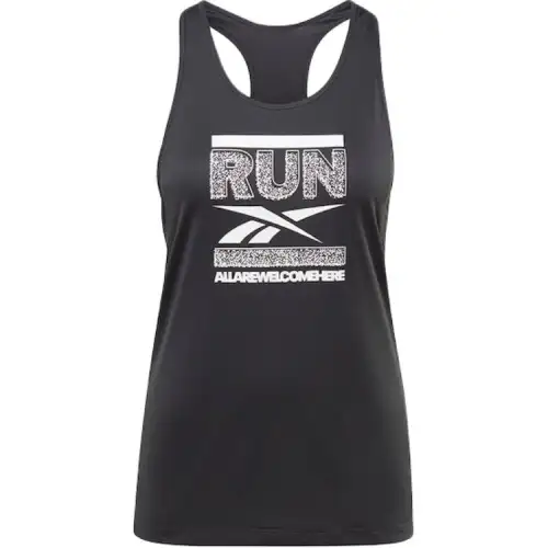 Reebok Tank Tops Women's Black Crew Neck Moderate Other