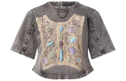LOUIS VUITTON SS24 T Shirt Women's Gray