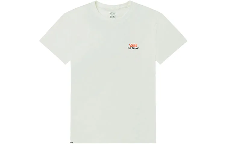 Vans T-Shirts Women's White Crew Neck Moderate Straight Fit