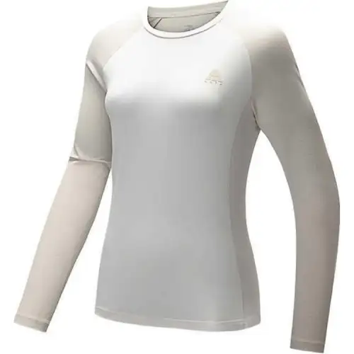 Anta Outdoor Collection Raglan Sleeve T Shirt Women's Digital Mist Gray/Sand Dune Gray