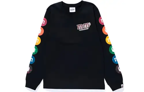 Bape X M&M's Women'ss Long Sleeve Tee Black