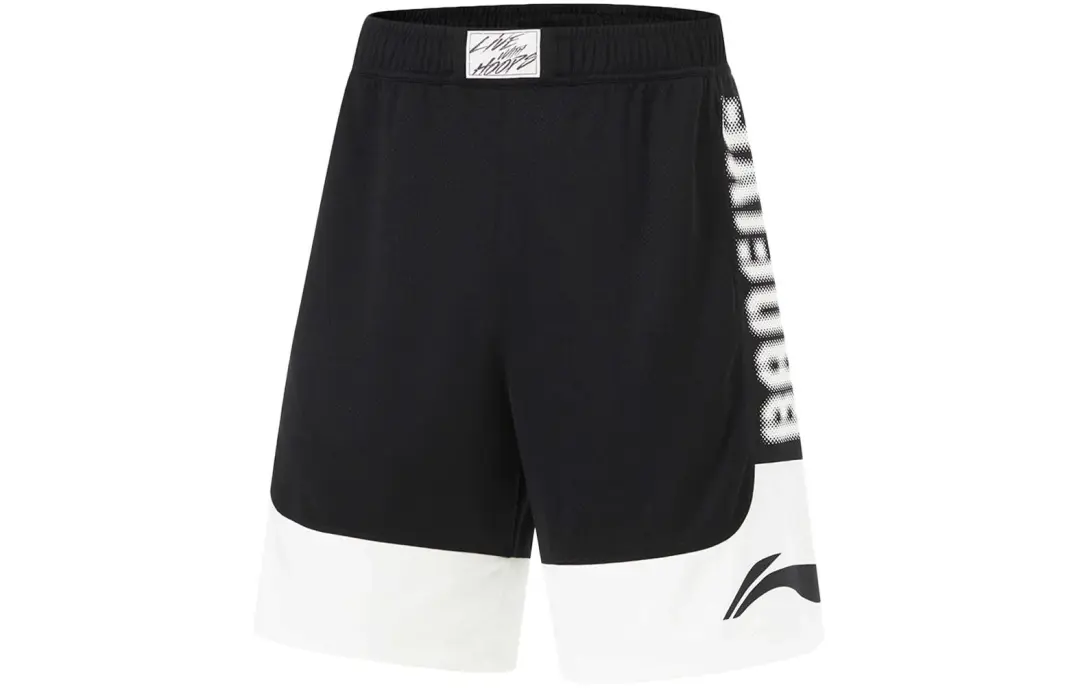 Li Ning Badfive Sports Shorts Men's Black Ivory