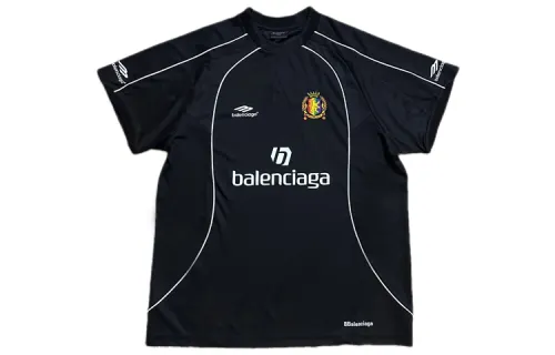 Balenciaga Soccer Jersey Regular Fit Unisex Black