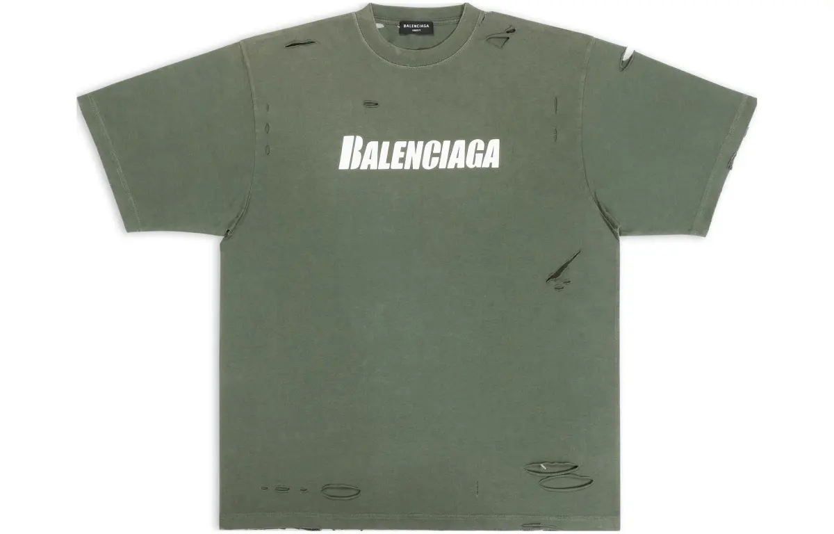 【Best of: PromotionsPrevious Season】distressed logo-print T-shirt