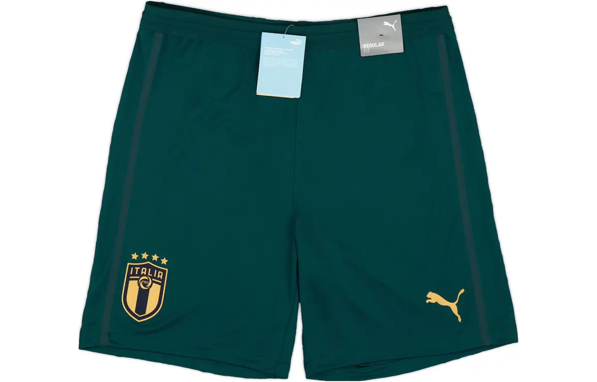 PUMA Soccer Bottoms Men's Green Moderate Straight Fit Pants