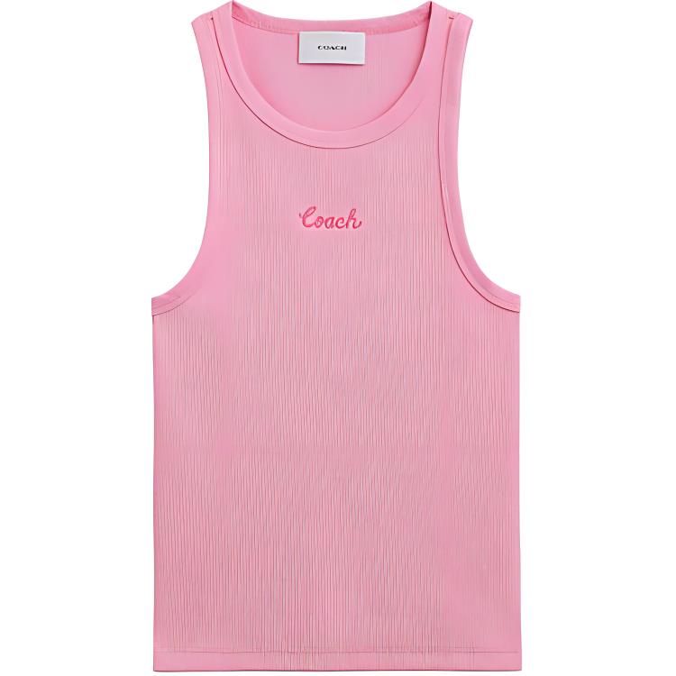 Женская майка COACH SS24 (розовая)