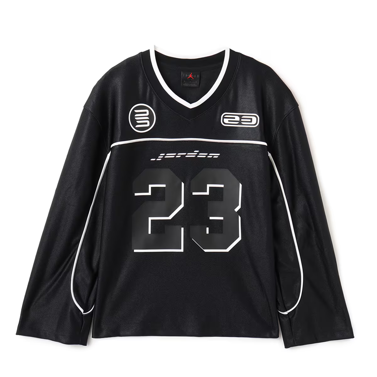 Женская футболка Jordan BRAND AS WJ LS JRSY V-образный вырез (черная)