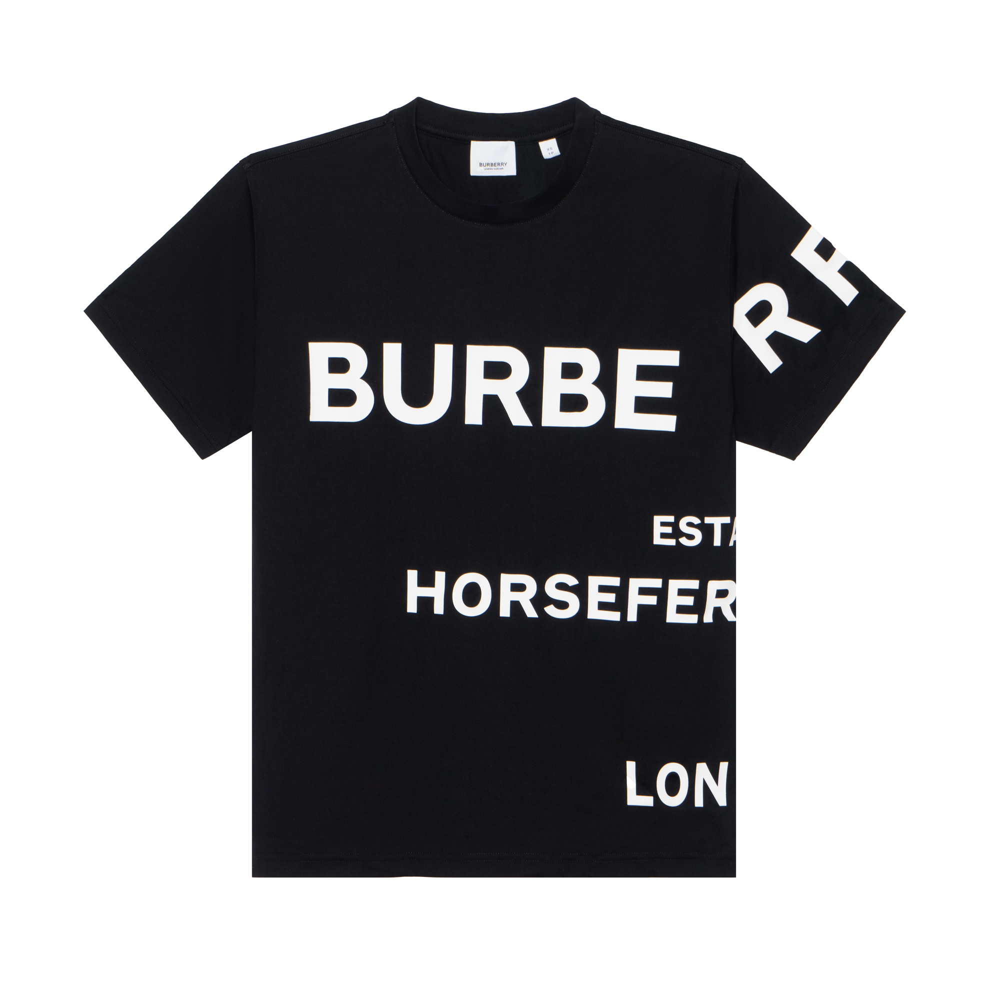 Женская футболка Burberry Logo T (черная)