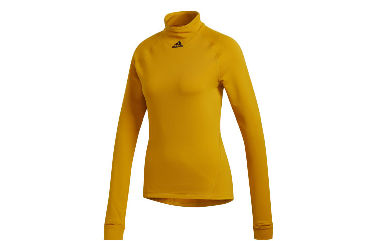 Женская футболка adidas T Mn Ls C.rdy (желтая) — фото 1