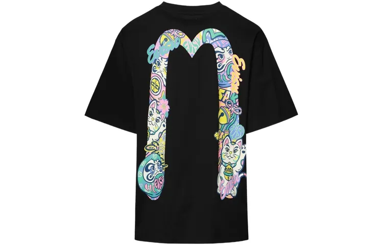 EVISU Drop Shoulder Sleeve T Shirt Women's