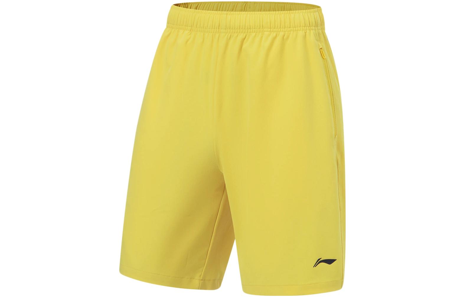 Li Ning Fitness Series Sports Shorts Men’s Berry Yellow