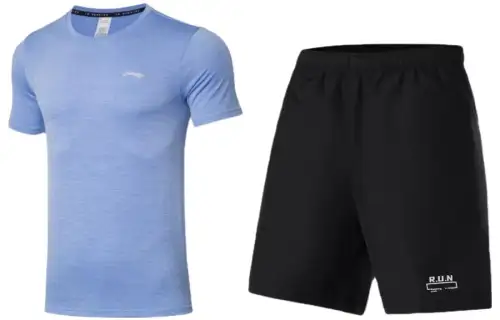 Li Ning Fitness Sets Men's Crew Neck Moderate