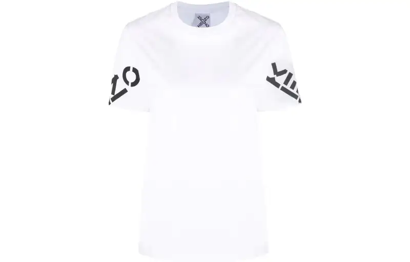 KENZO Letter Logo SS22 T Shirt Women's White
