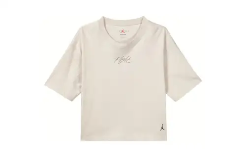 Jordan Heritage Boxy Drop Shoulder Sleeve T Shirt Women's Light Umber