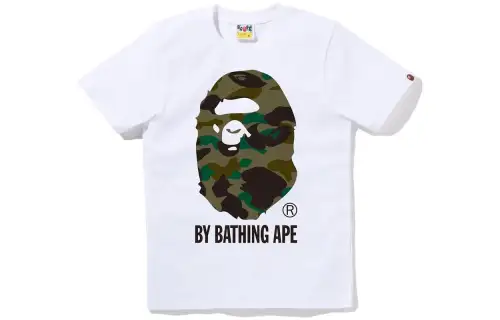 A BATHING APE 1st Camo By Bathing Ape Tee White/Yellow