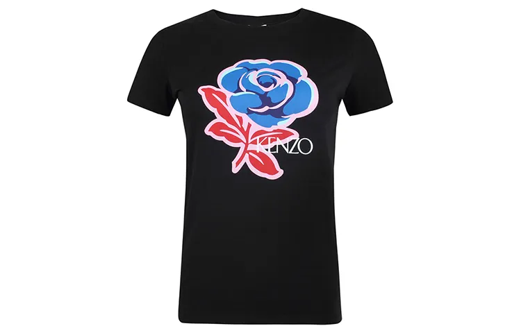 KENZO T Shirts Women's Black Crew Neck Moderate