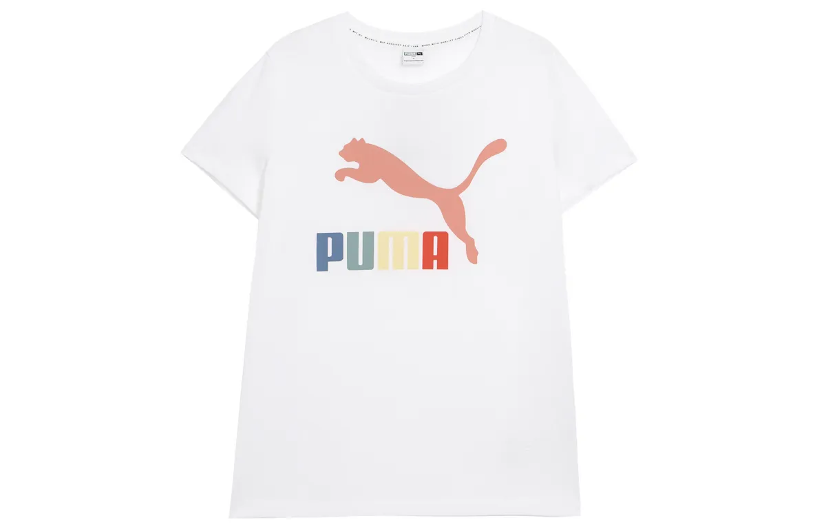 PUMA Set in Sleeve T Shirt Women's White