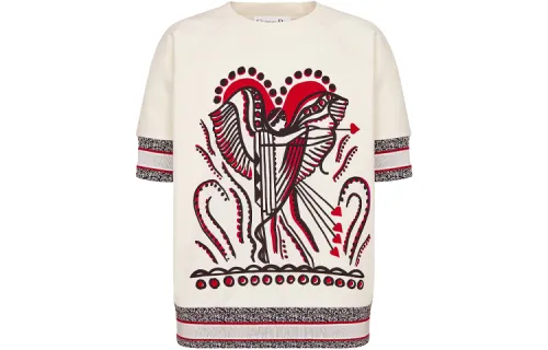 DIOR Quarterly New Products T Shirts Women's White Crew Neck Moderate