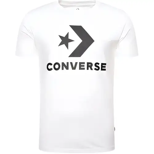 Converse T Shirts Women's White Crew Neck Moderate