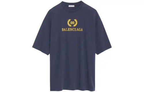 Balenciaga Regular T Shirt Women's Dark Blue Regular Fit