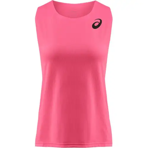 ASICS Tank Tops Women's Pink U Neck Thin Other