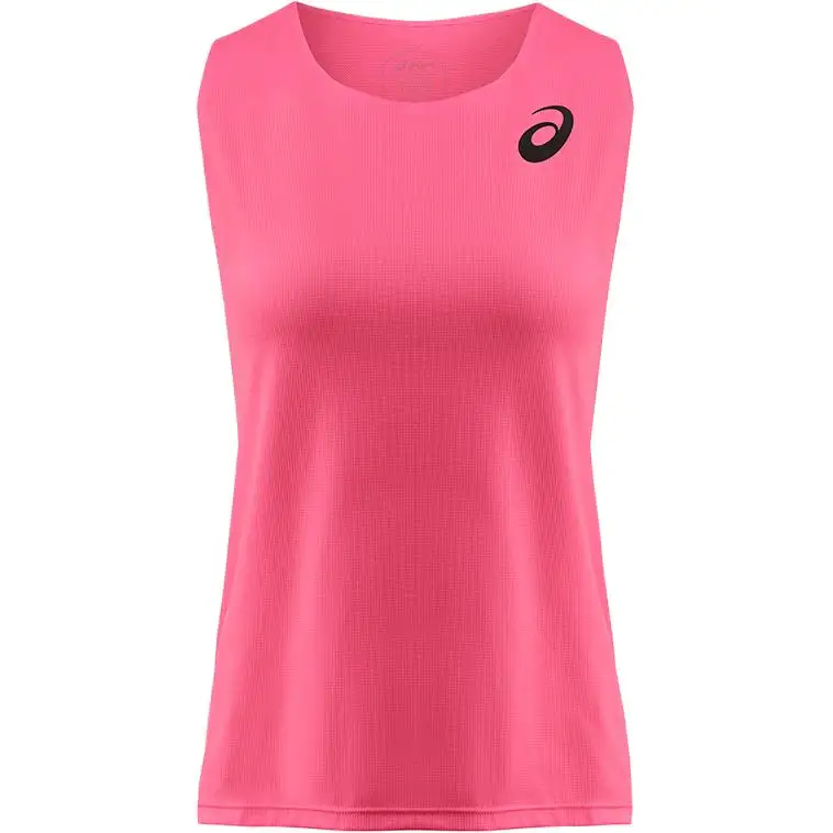 ASICS Tank Tops Women's Pink U Neck Thin Other