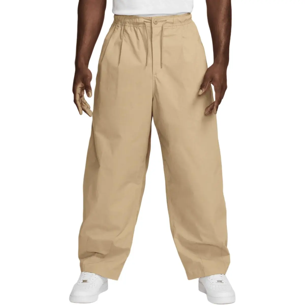 Nike Casual Pants Men's Beige Moderate Straight Fit Pants