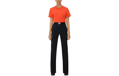 Bottega Veneta T Shirts Women's Sunshine Red Crew Neck Moderate Straight Fit