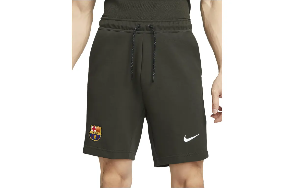 Nike Sports Shorts Men's Olive Green Moderate Straight Fit Pants