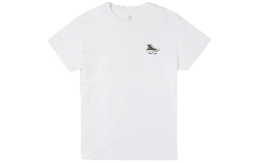 Converse Set in Sleeve T Shirt Women's White American Vintage