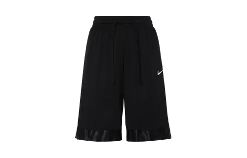 Nike Dri-FIT Elite Stripe Contrast Color Straight-Line Lace Basketball Shorts Men's Black