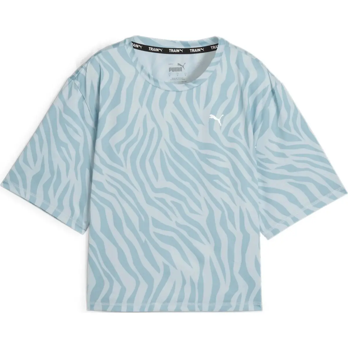 PUMA T-Shirts Women's Blue Crew Neck